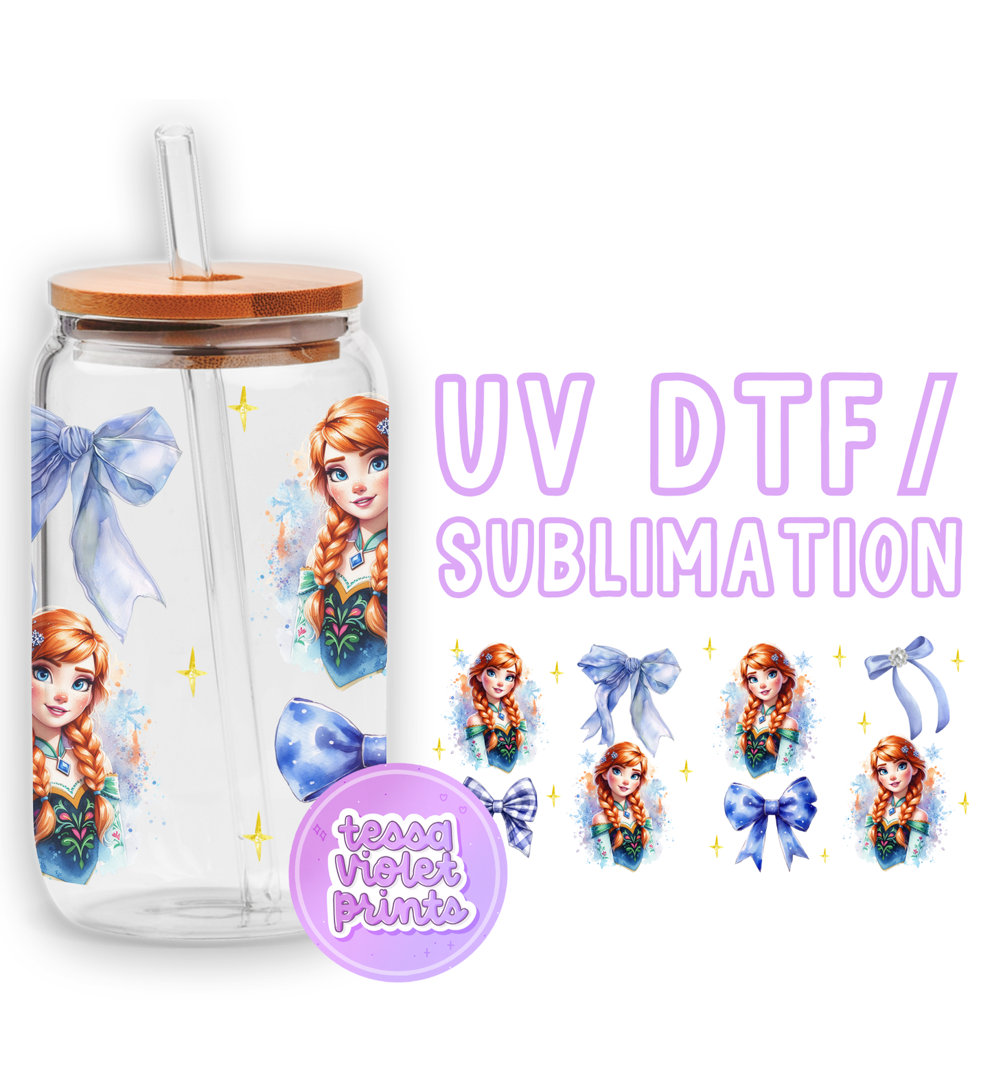 a water bottle with a picture of a princess on it
