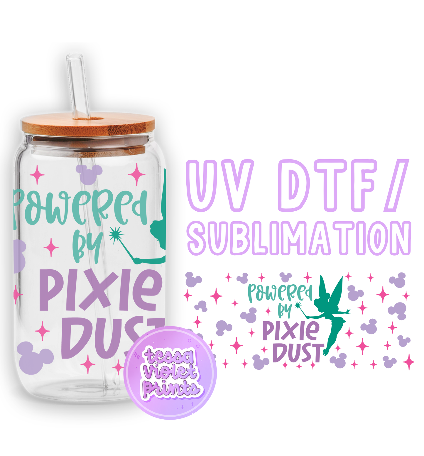 a glass jar with a lid and a sticker on it