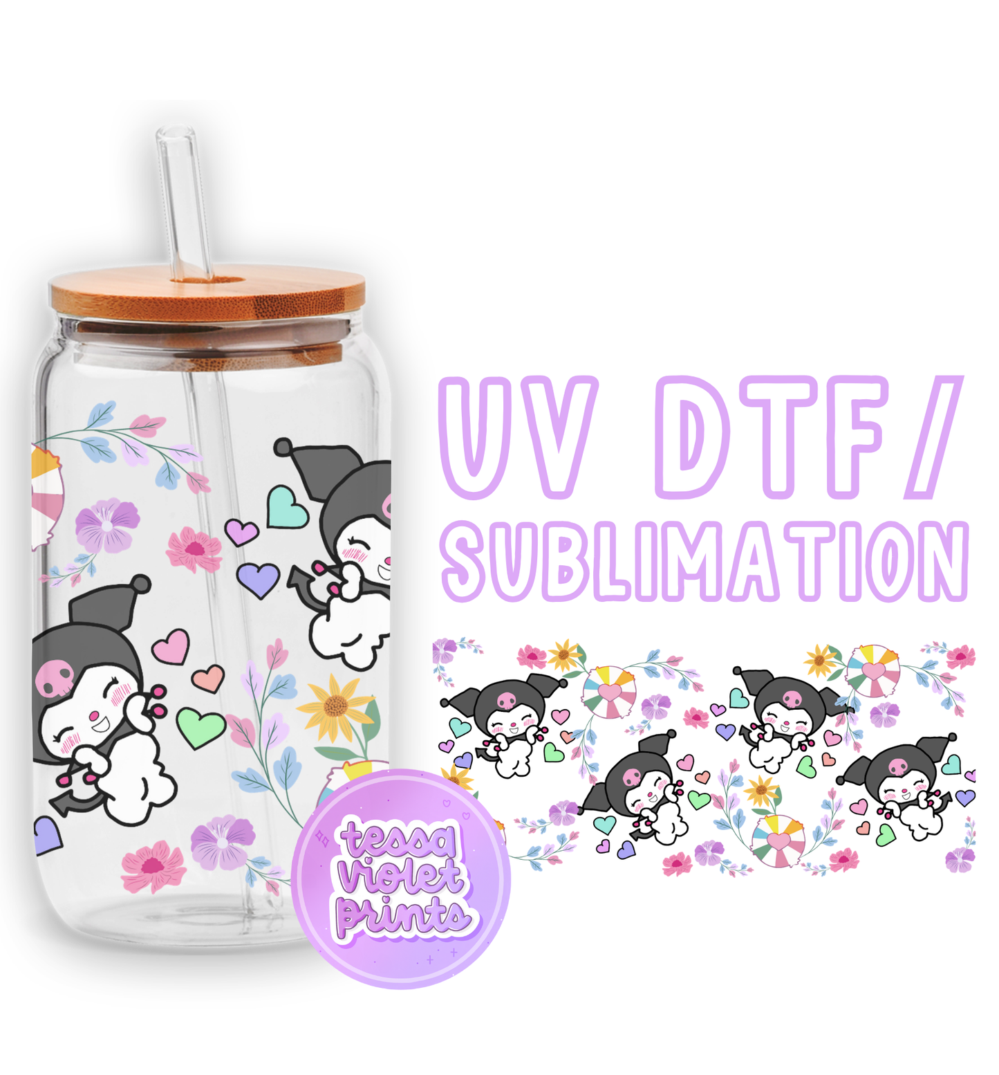 a bottle with a straw lid and a sticker with a cartoon character on it