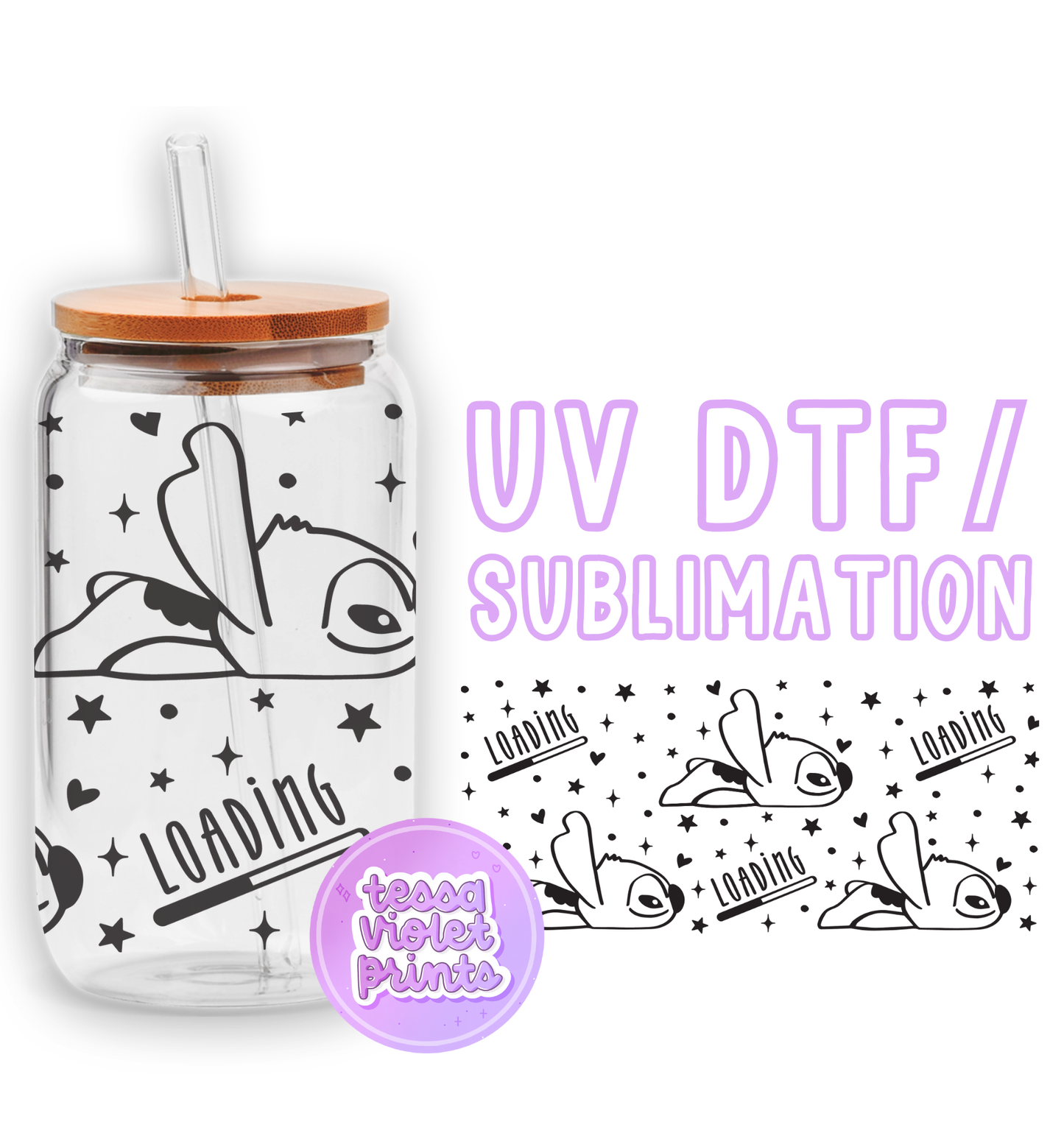 a glass jar with a lid and a sticker on it