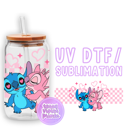 a glass jar with a cartoon character on it