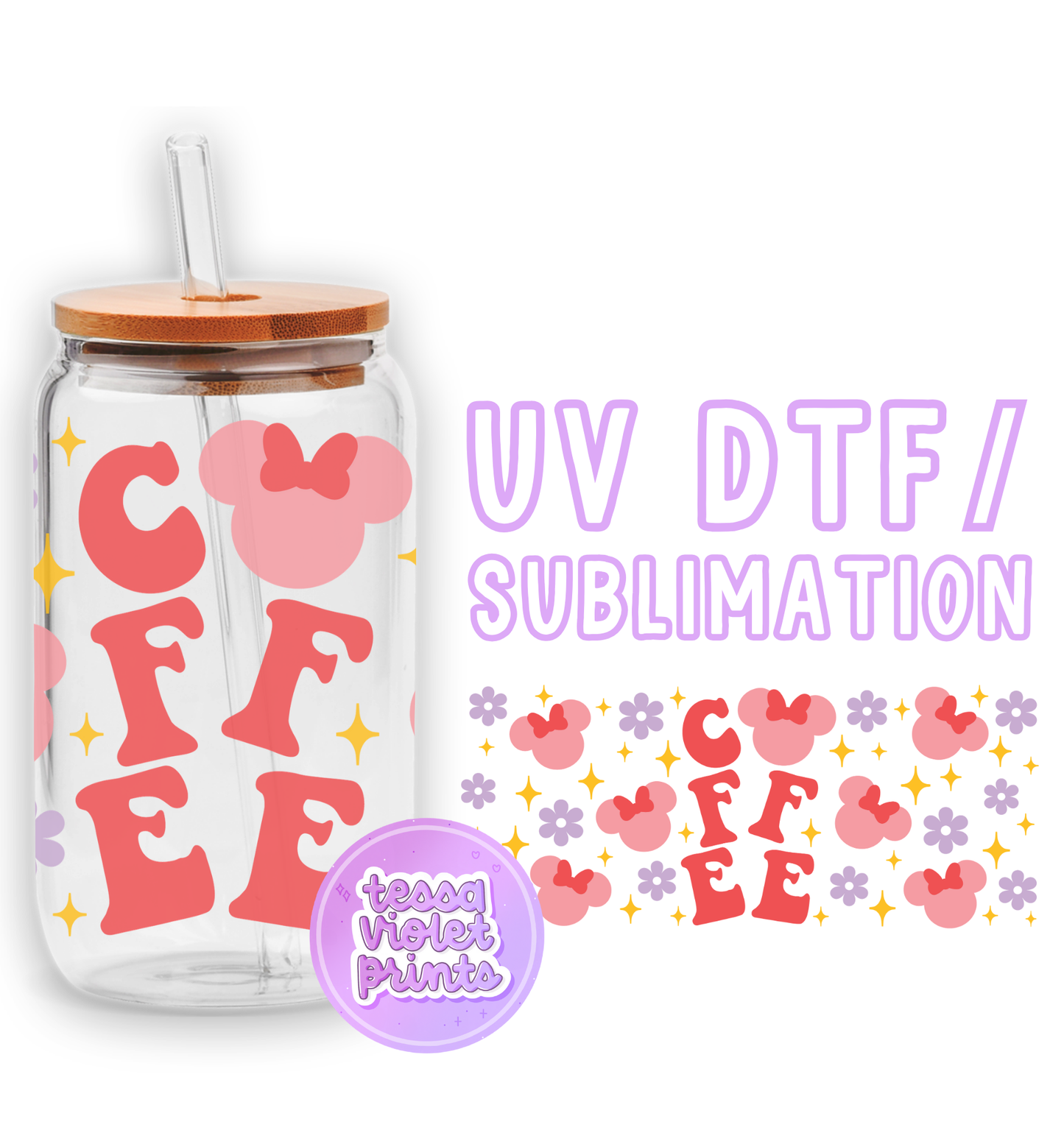 a glass jar with a lid and a straw in front of it