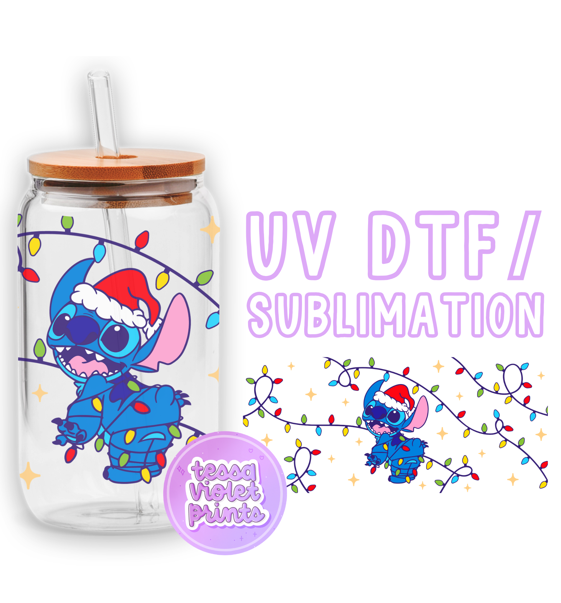 a glass jar with a picture of a cartoon character on it