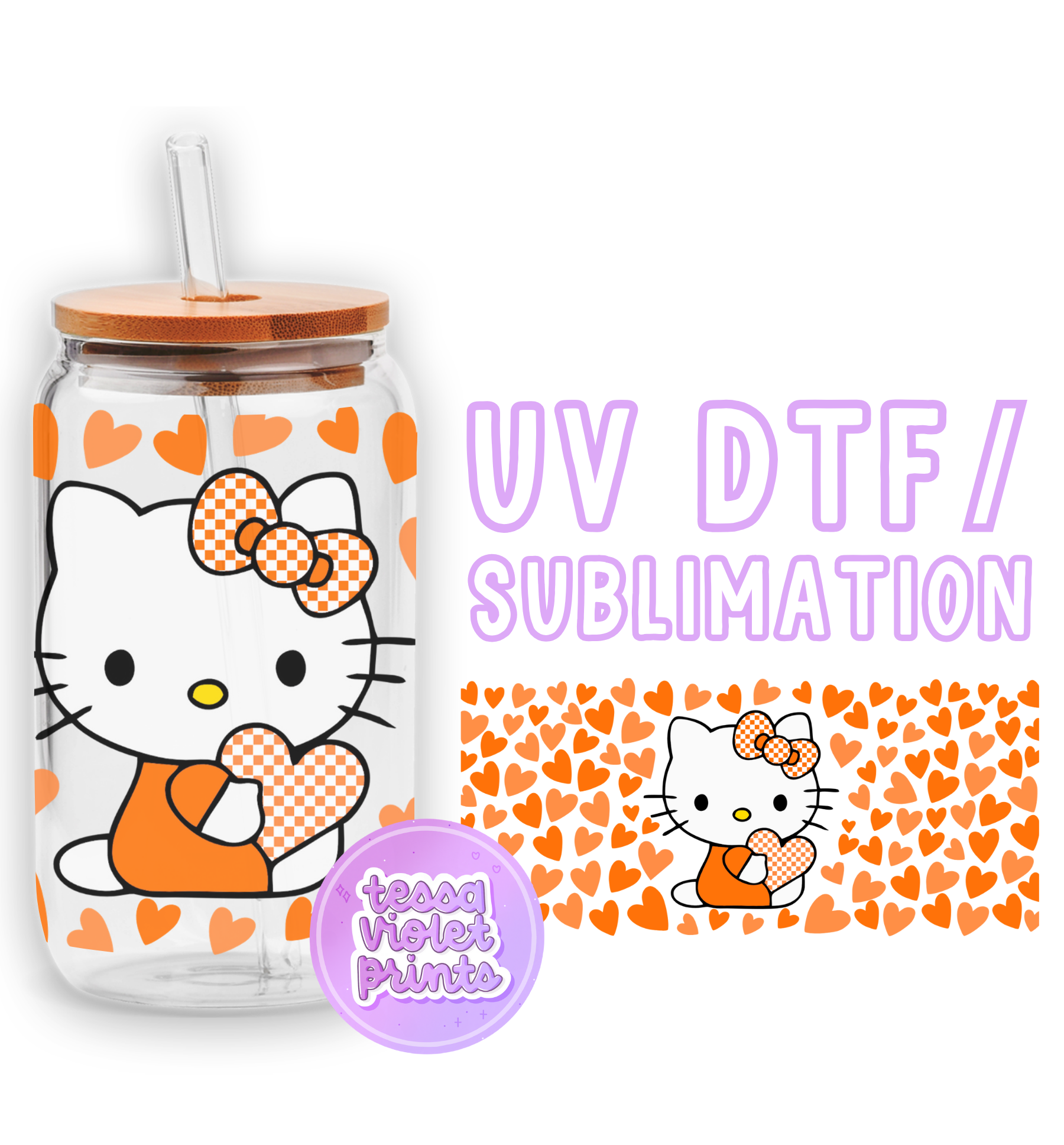 a hello kitty drink bottle with a straw in it