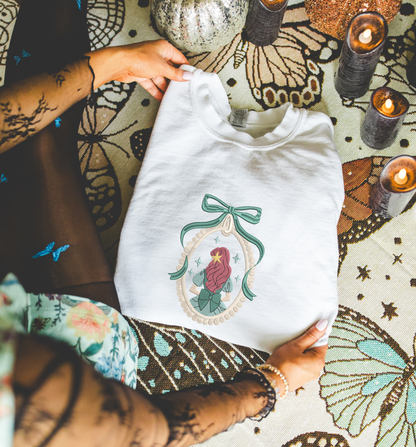 P1 Coquette Embroidered Crewneck