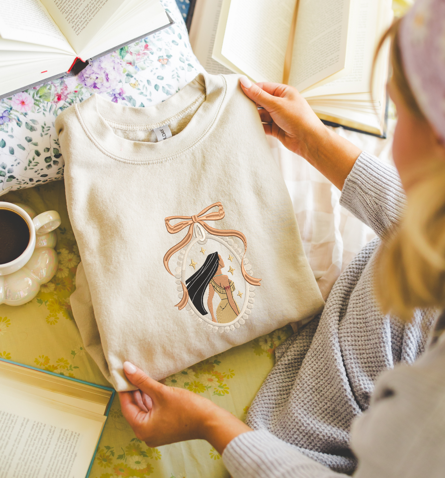 P1 - Coquette Embroidered Crewneck