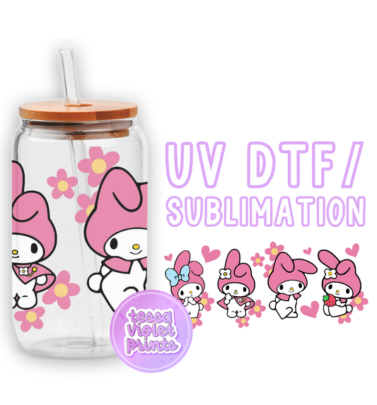 a pink hello kitty drinking bottle with a straw