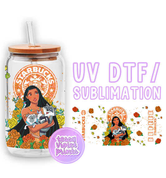 a glass jar with a picture of a woman holding a cat