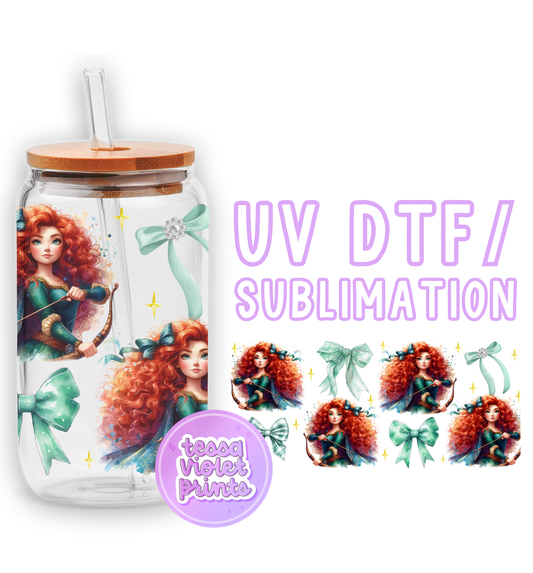 a glass jar with a picture of a mermaid on it