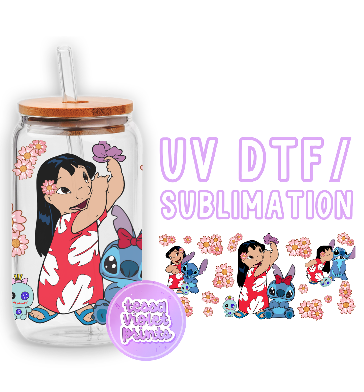 a glass jar with a cartoon character on it