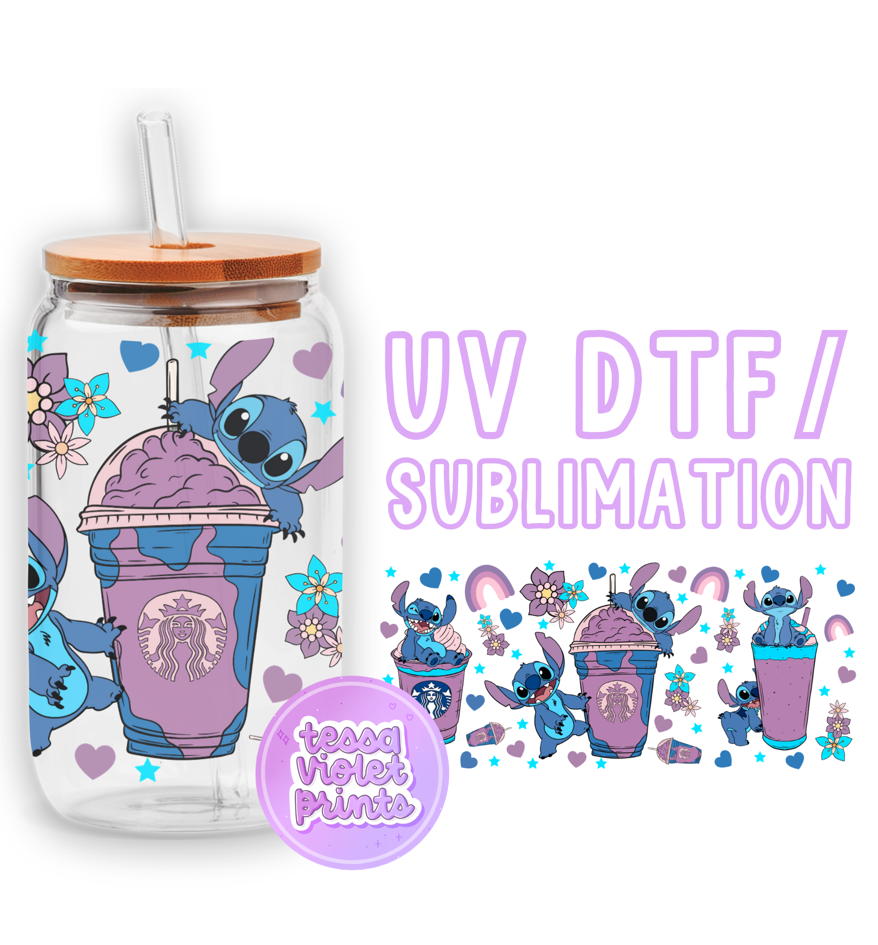 a glass jar with a picture of a cartoon character on it