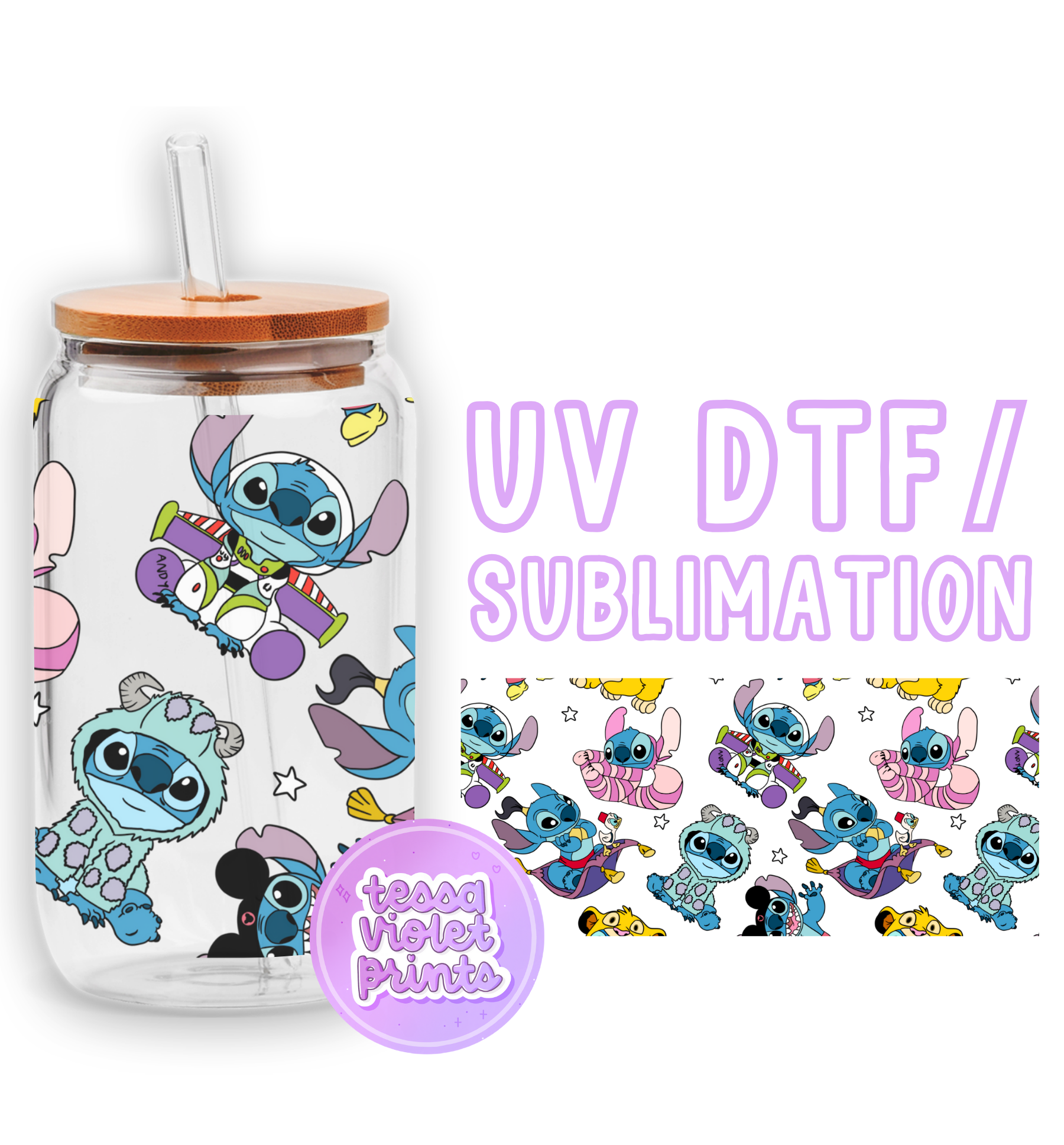 a picture of a glass jar with a sticker on it