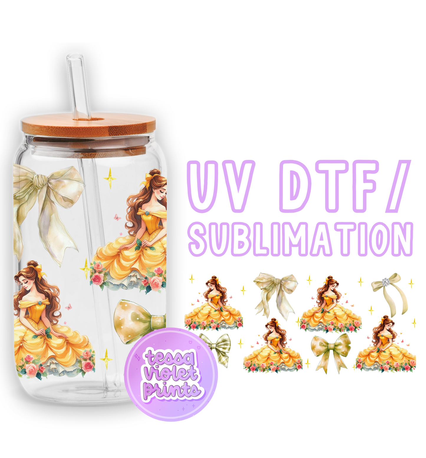 a picture of a glass with a lid and a sticker with a picture of