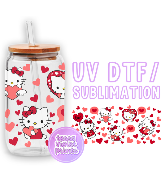 a picture of a hello kitty water bottle with a straw