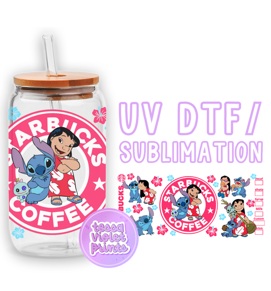 a glass jar with a cartoon character on it