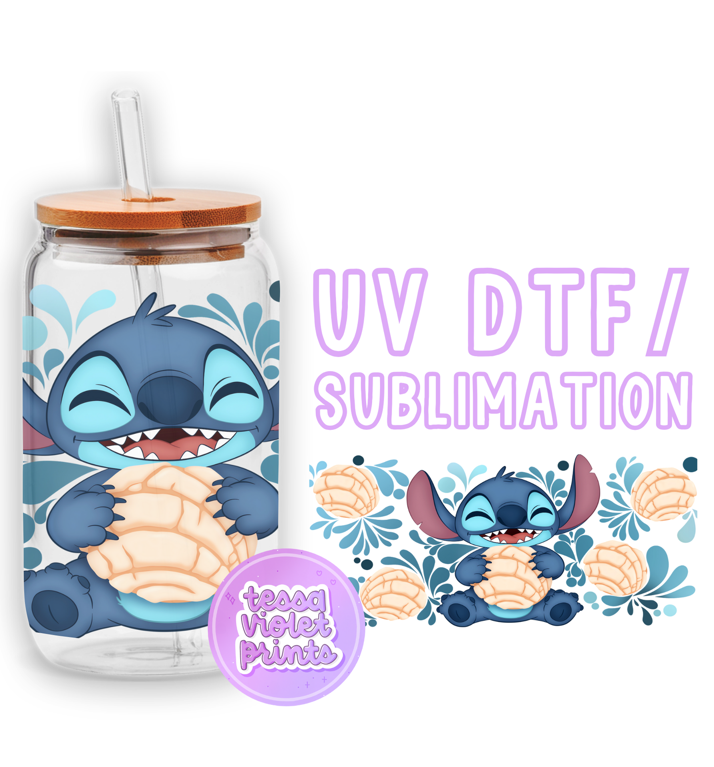 a glass jar with a stitch stitch stitch stitch stitch stitch stitch stitch stitch stitch stitch