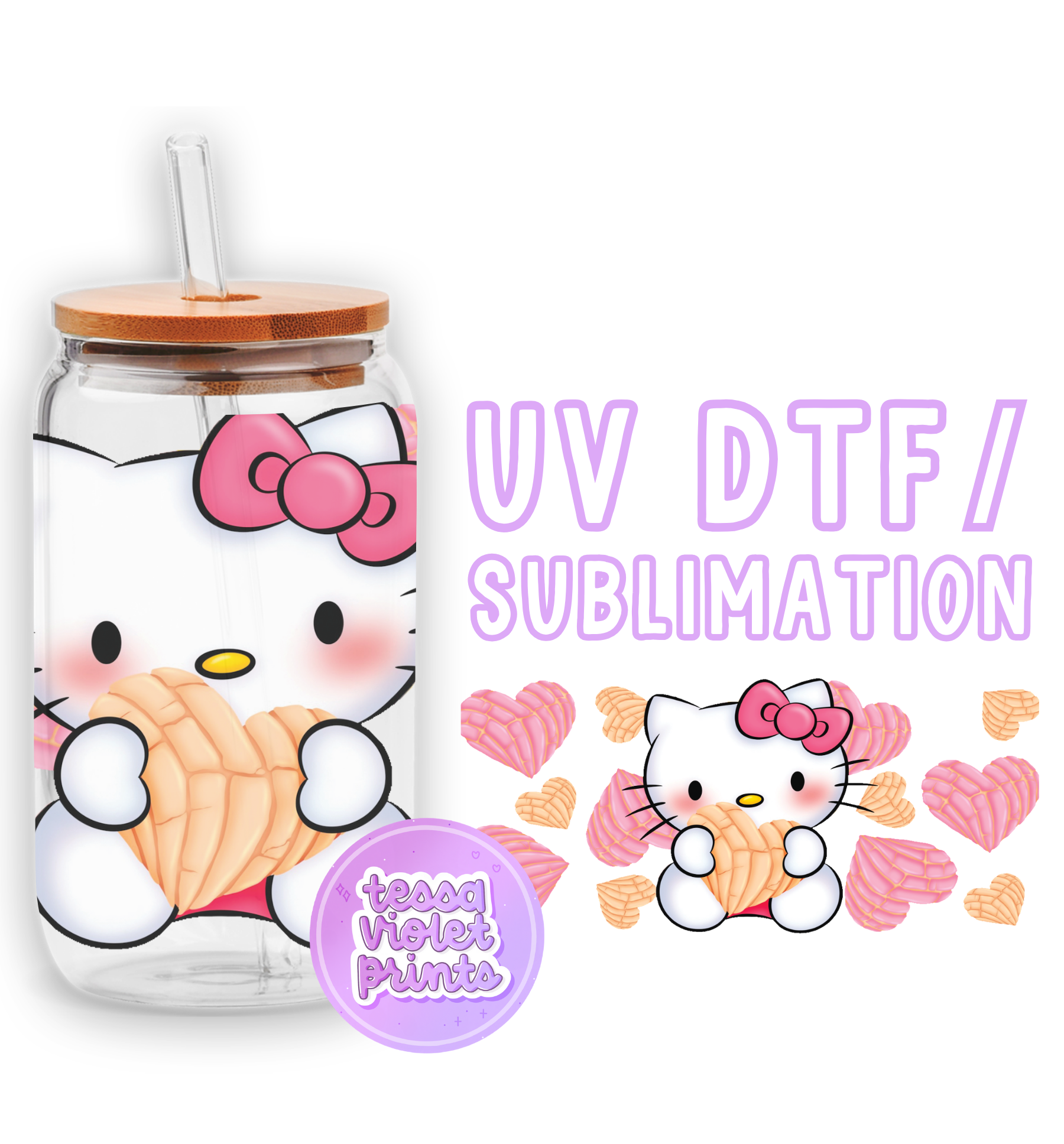 a hello kitty drink bottle with a straw in it