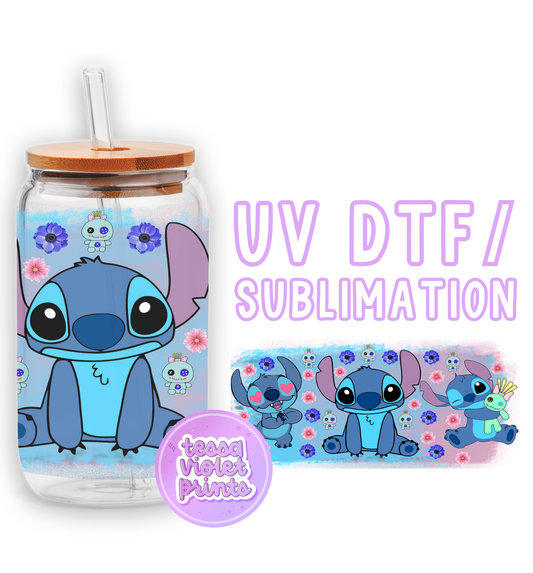 a glass jar with a picture of a baby stitch stitch stitch stitch stitch stitch stitch