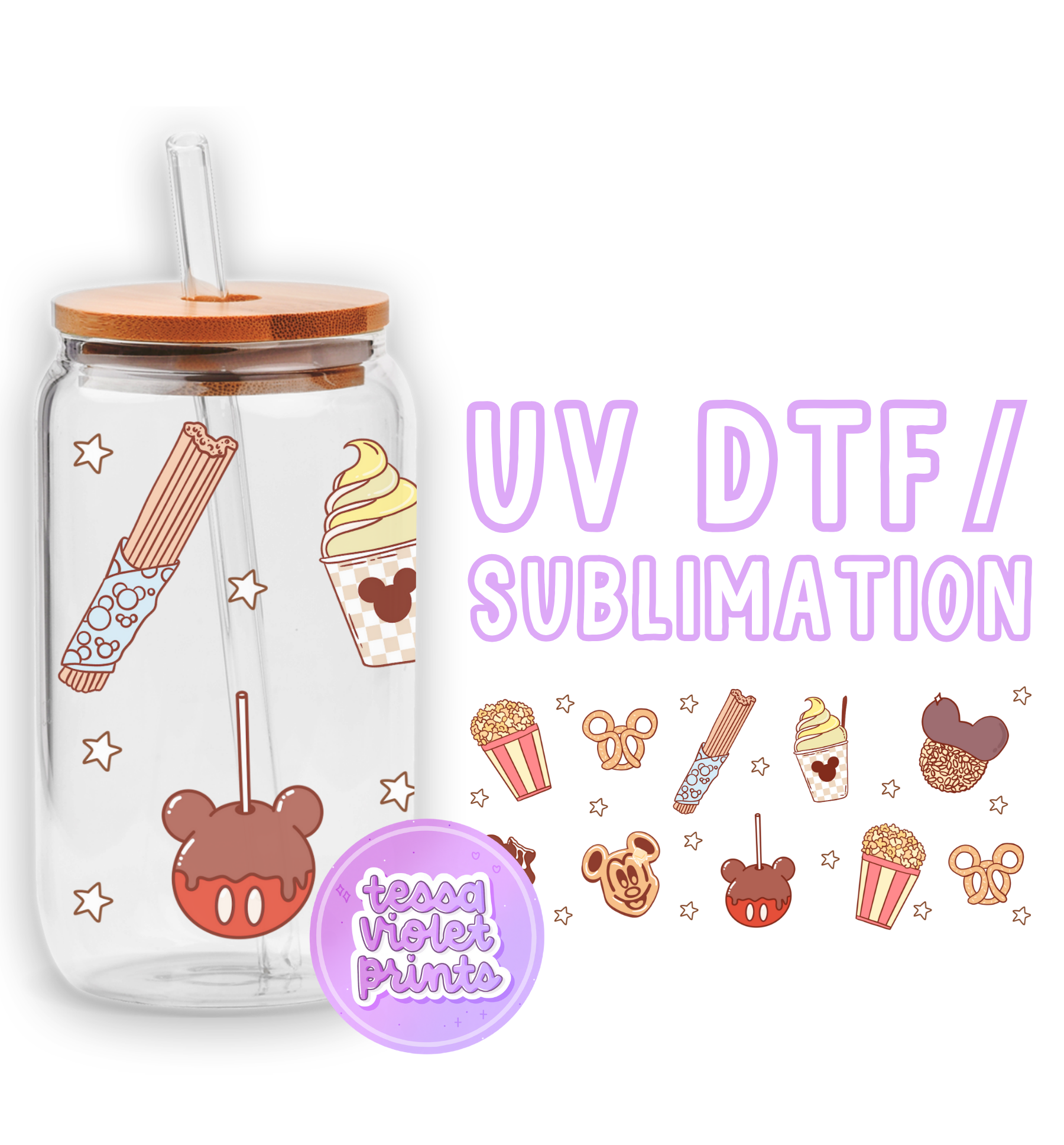 a picture of a glass jar with a straw