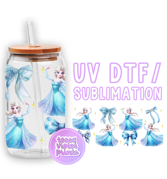 a water bottle with a picture of a princess on it