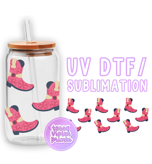 a picture of a pair of boots in a jar