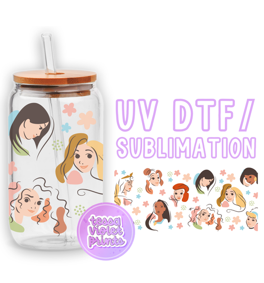 a picture of a woman's face on a glass jar